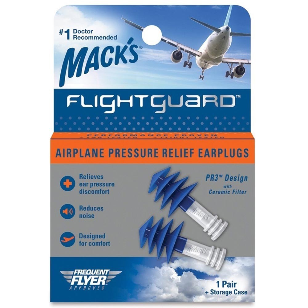 Macks Flightguard Airplane Pressure Relief Earplugs Free Kids