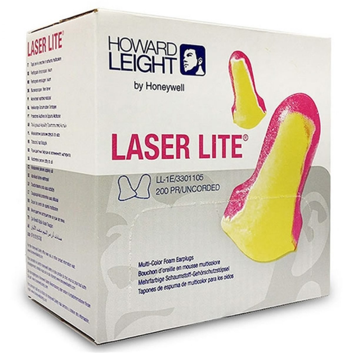 Lot Corded Ear Plugs Foam Howard Laser Lite BUY 2 GET 1 FREE 16 pair
